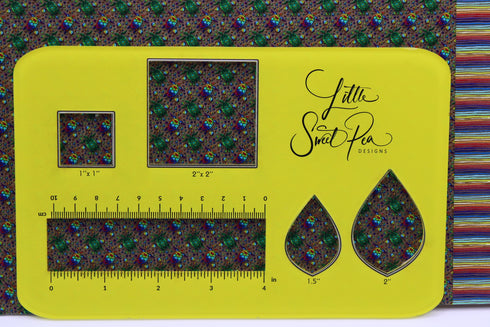 6038 - Micro Rainbow Sea Turtles and Abstract Hand Drawn Stripes