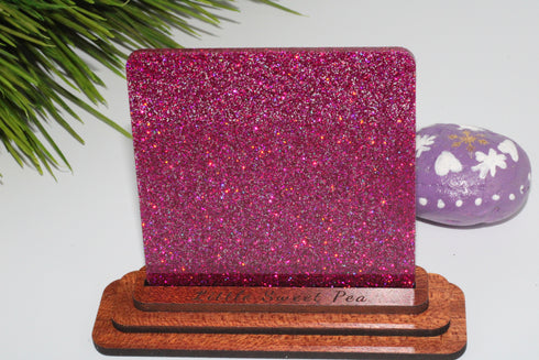 Barbie Party Holographic Glitter - 1/8" Acrylic Sheet