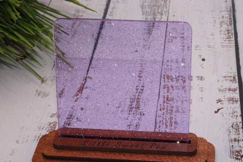 A Little Glitter Purple Tint - 1/8" Acrylic Sheet