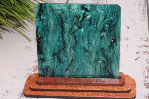 Deep Ocean Glitter Ripple - 1/8" Acrylic Sheet