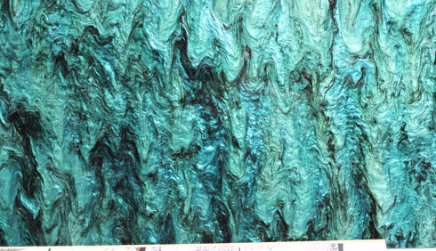Deep Ocean Glitter Ripple - 1/8" Acrylic Sheet