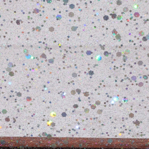 Chunky Disco Diva Silver Glitter - 1/8" Acrylic Sheet