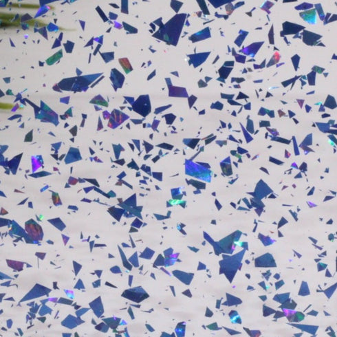 Periwinkle Glitter Flakes - 1/8" Clear Cast Acrylic Sheet
