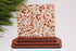 Scratch and Dent: Orange Glitter Flakes - 1/8" Clear Cast Acrylic Sheet