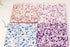 Periwinkle Glitter Flakes - 1/8" Clear Cast Acrylic Sheet