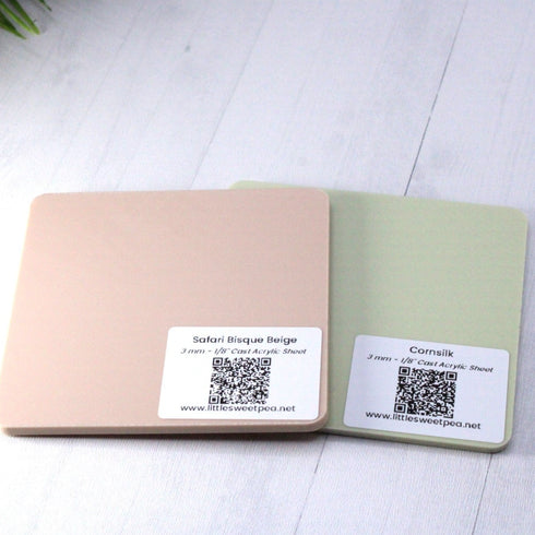 Cornsilk - 1/8" Cast Acrylic Sheet