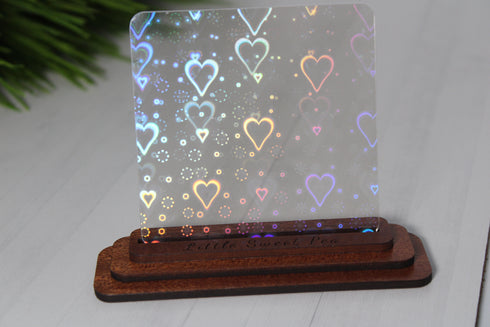 LOVE Iridescent Holographic - 1/8" Acrylic Sheet