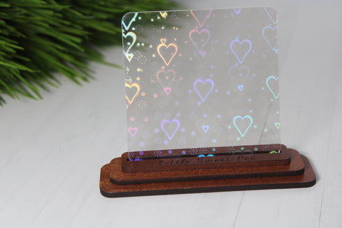 LOVE Iridescent Holographic - 1/8" Acrylic Sheet