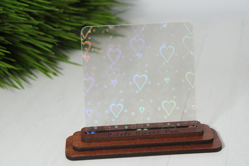 LOVE Iridescent Holographic - 1/8" Acrylic Sheet