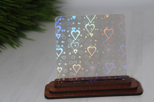 LOVE Iridescent Holographic - 1/8" Acrylic Sheet