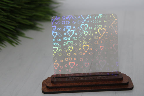 LOVE Iridescent Holographic - 1/8" Acrylic Sheet