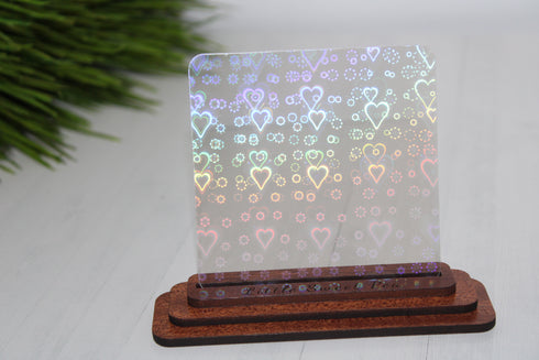 LOVE Iridescent Holographic - 1/8" Acrylic Sheet
