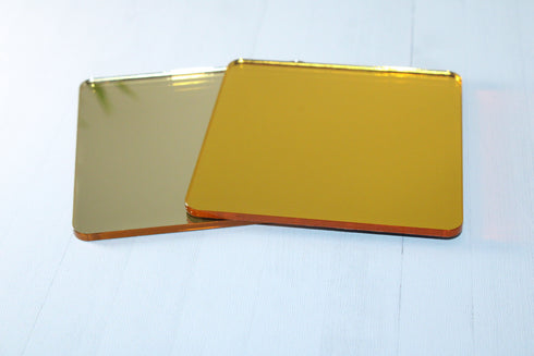 Brilliant Gold (1-sided) Mirror - 1/8" Extruded Acrylic Sheet