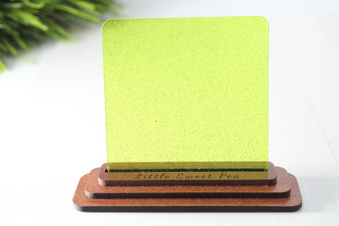 A Little Glitter Green Tint - 1/8" Acrylic Sheet