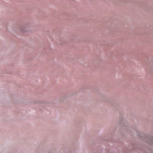 Soft Pink Glitter Ripple - 1/8" Acrylic Sheet