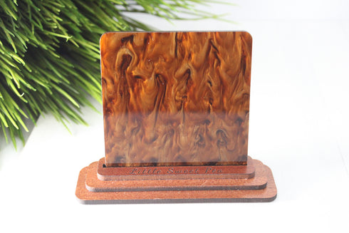 Brown Ripple - 1/8" Acrylic Sheet