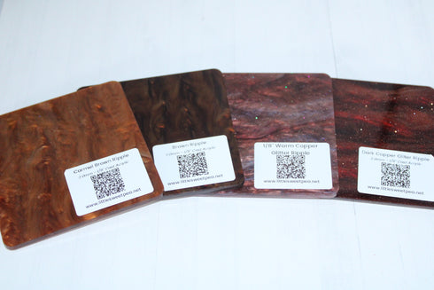 Carmel Brown Ripple - 1/8" Acrylic Sheet