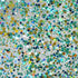 Teal, Blue and Gold Glamourous Dots - 1/8" Cast Acrylic Sheet