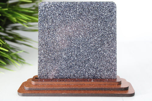 Slate Grey Glitter - 3.2 mm Acrylic