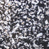 Glitz - Silver Glitter Flakes on Black Cast - 1/8" Acrylic Sheet