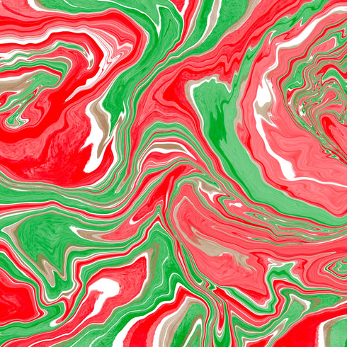 0866 - Red and Green Swirl