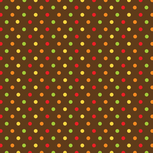 0087 - Dots on a Brown Background
