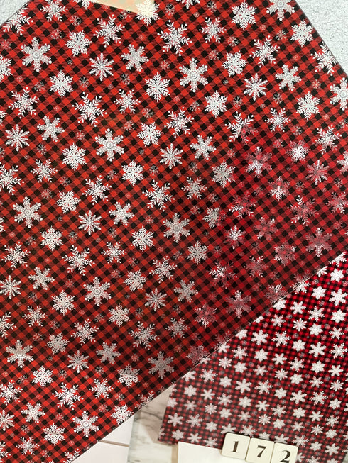 0172 - Buffalo Plaid with Snowflakes