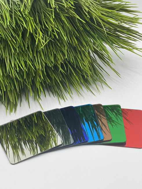 Arctic Blue Mirror - 1/16" Extruded Acrylic Sheet