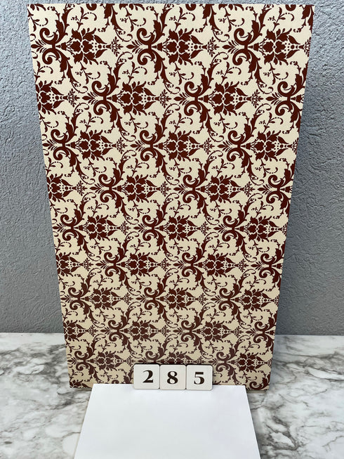 0285 - Brown Linen Damask
