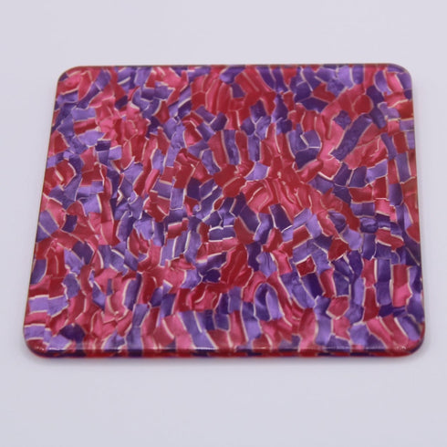 Red & Purple Maze - 1/8" Celluloid - Acrylic Sheet