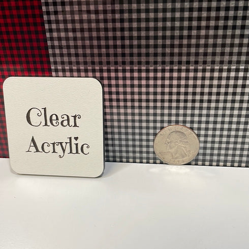 0652 - Earring or Mixed Bundle Buffalo Plaid 1/8" Print