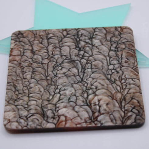 DISCONTINUED: Beige Copper Scales - 1/8" Acrylic Sheet
