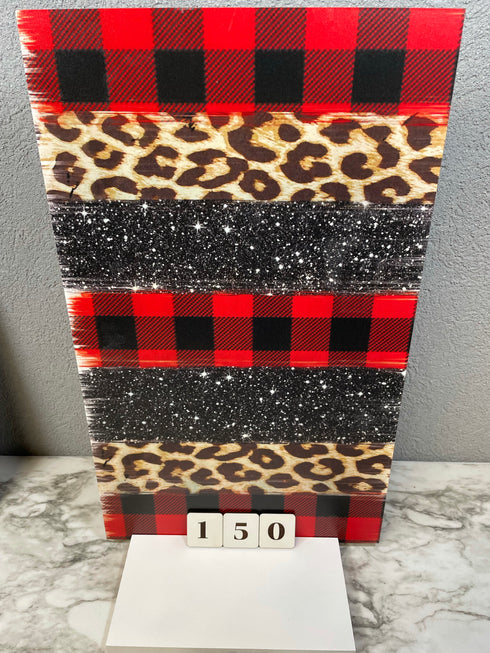0150 - Brush Strokes - Glitter, Plaid, Animal