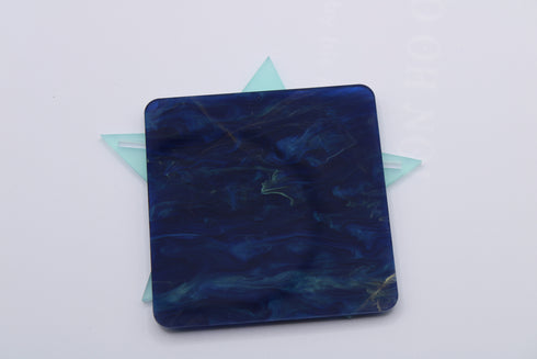 Blue & Gold Multi Wave -1/8" Acrylic Sheet