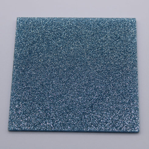 Baby Blue Glitter - 1/8" Acrylic Sheet