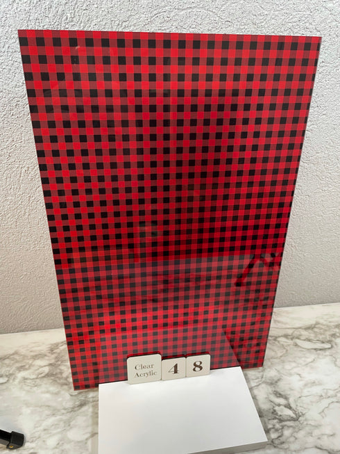 0048 - Red & Black Plaid (Small)