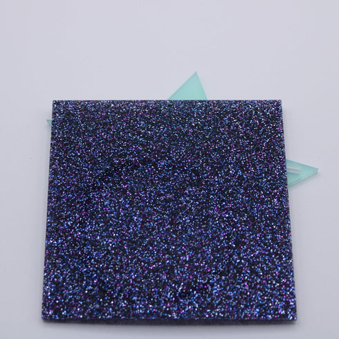 Night Skies Purple and Blue Holographic Glitter - 1/8" Acrylic Sheet