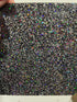 Black Holographic Rainbow Glitter - 1/8" Acrylic Sheet