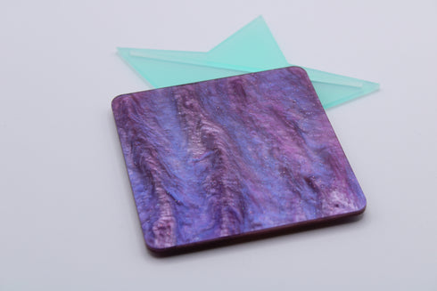 Lilac Ombre Glitter Ripple - 1/8" Acrylic Sheet
