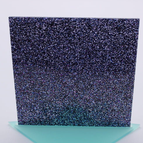 Night Skies Purple and Blue Holographic Glitter - 1/8" Acrylic Sheet