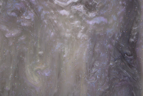 Pearly Amythest Metallic Glitter Ripple - 1/8" Acrylic Sheet