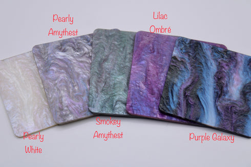 Purple Galaxy Glitter Ripple - 1/8" Acrylic Sheet