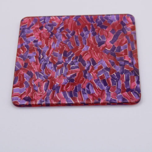 Red & Purple Maze - 1/8" Celluloid - Acrylic Sheet
