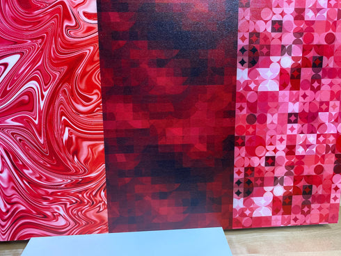 0410 - Pink Abstract Valentine's Mixed Bundle