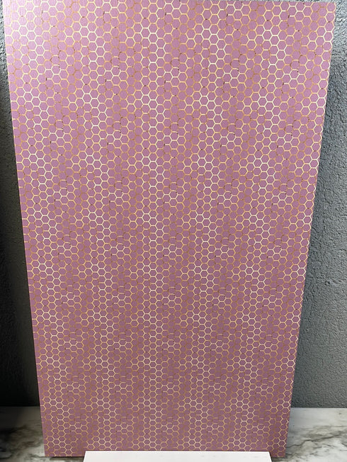 2566 - Rose Pink Honeycombs