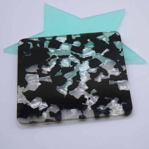 Black and White Panda - 1/8" Celluloid Acrylic Sheet