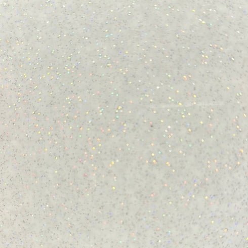 A Little Rainbow Holographic Glitter on White - 1/8" Acrylic Sheet