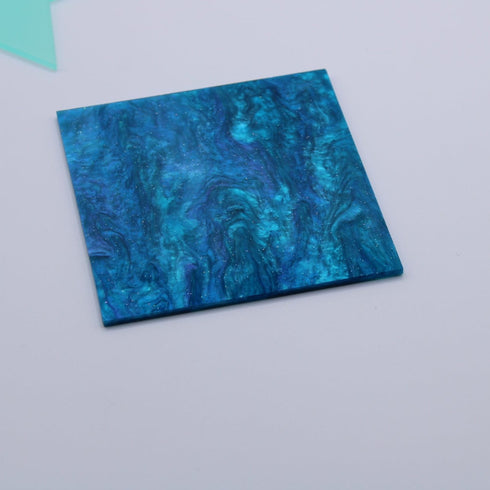Mermaid Tail Glitter Ripple - 1/8" Acrylic Sheet