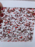 Red and White Glamourous Dots - 1/8" Cast Acrylic Sheet