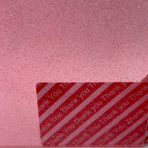 A Little Glitter Pink Tint - 1/8" Acrylic Sheet